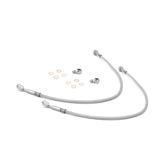 RUGGED RIDGE | 16734.08 | 97-06 Wrangler Stainless Steel Front Brake Hose