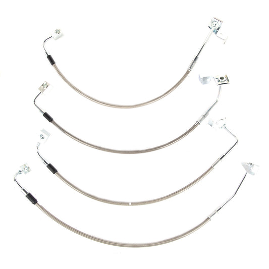 RUGGED RIDGE | 16734.1 | Brake Hose Kit,Braided Stainless Steel, 07-16 Jeep Wrangler
