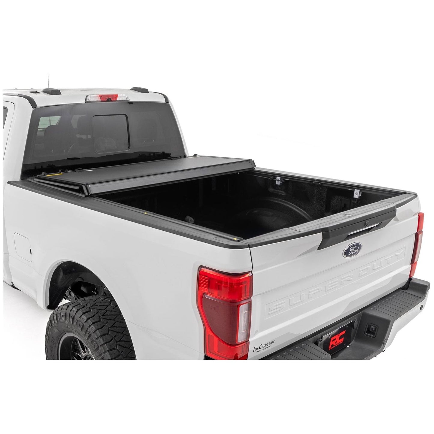 Rough Country 6'10 Hard Tri-Fold Flip Up Bed Cover I 49220651