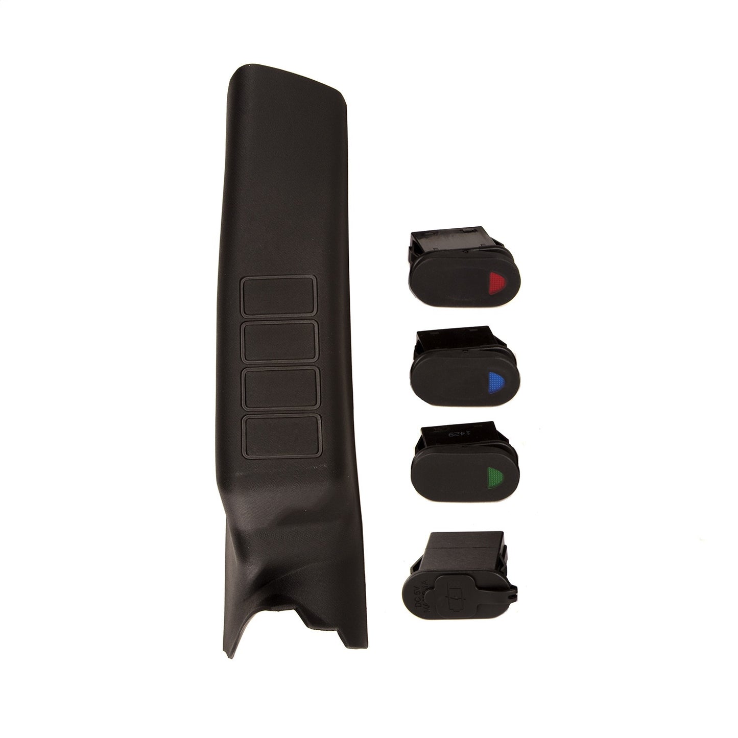 RUGGED RIDGE | 17235.95 | A-Pillar, Pod Kit, 3 Switch, Usb, Right, 11-17 Jeep Wrangler Jk/Jku