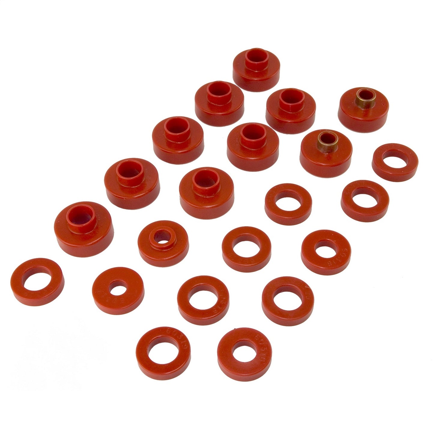RUGGED RIDGE | 18351.02 | Body Mount Kit, Red, 76-79, 22 Pieces