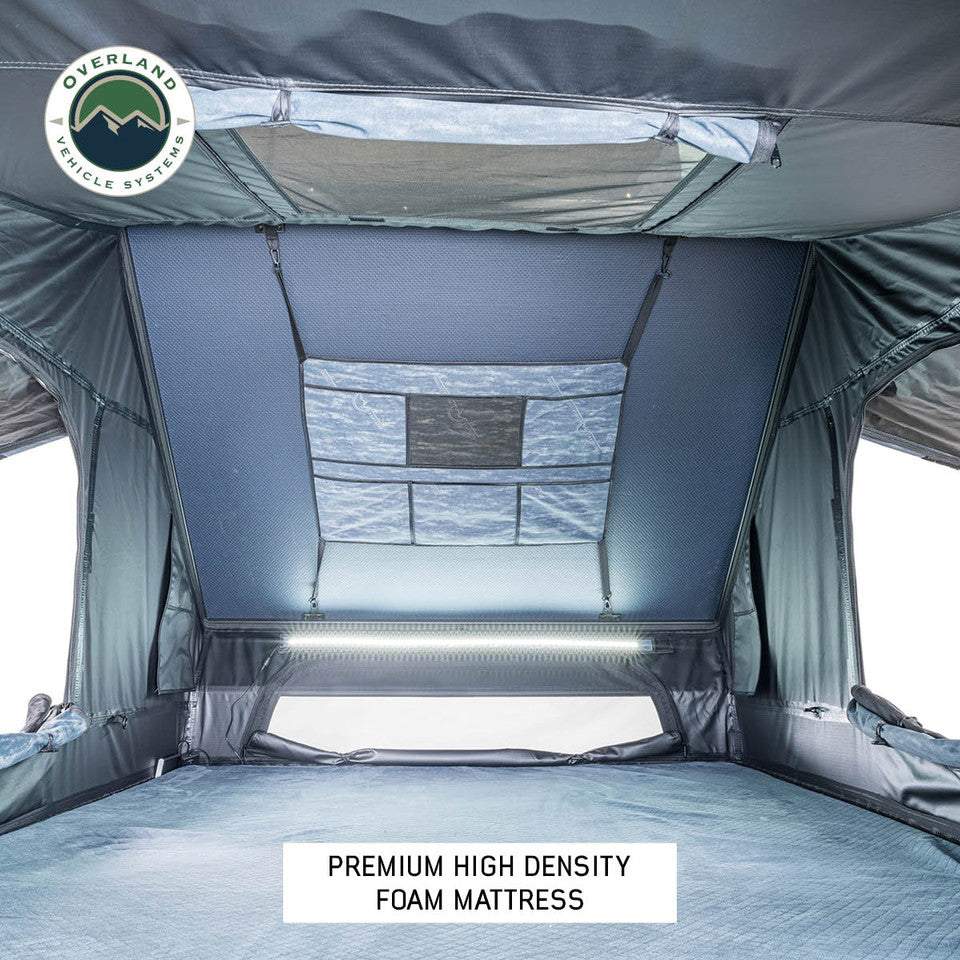Overland Vehicle Systems XD Everest Cantilever Aluminum Roof Top Tent - Grey Body & Black Rainfly 18489902