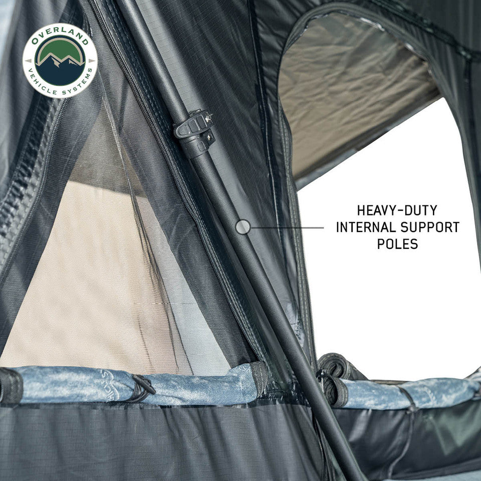 Overland Vehicle Systems XD Everest Cantilever Aluminum Roof Top Tent - Grey Body & Black Rainfly 18489902