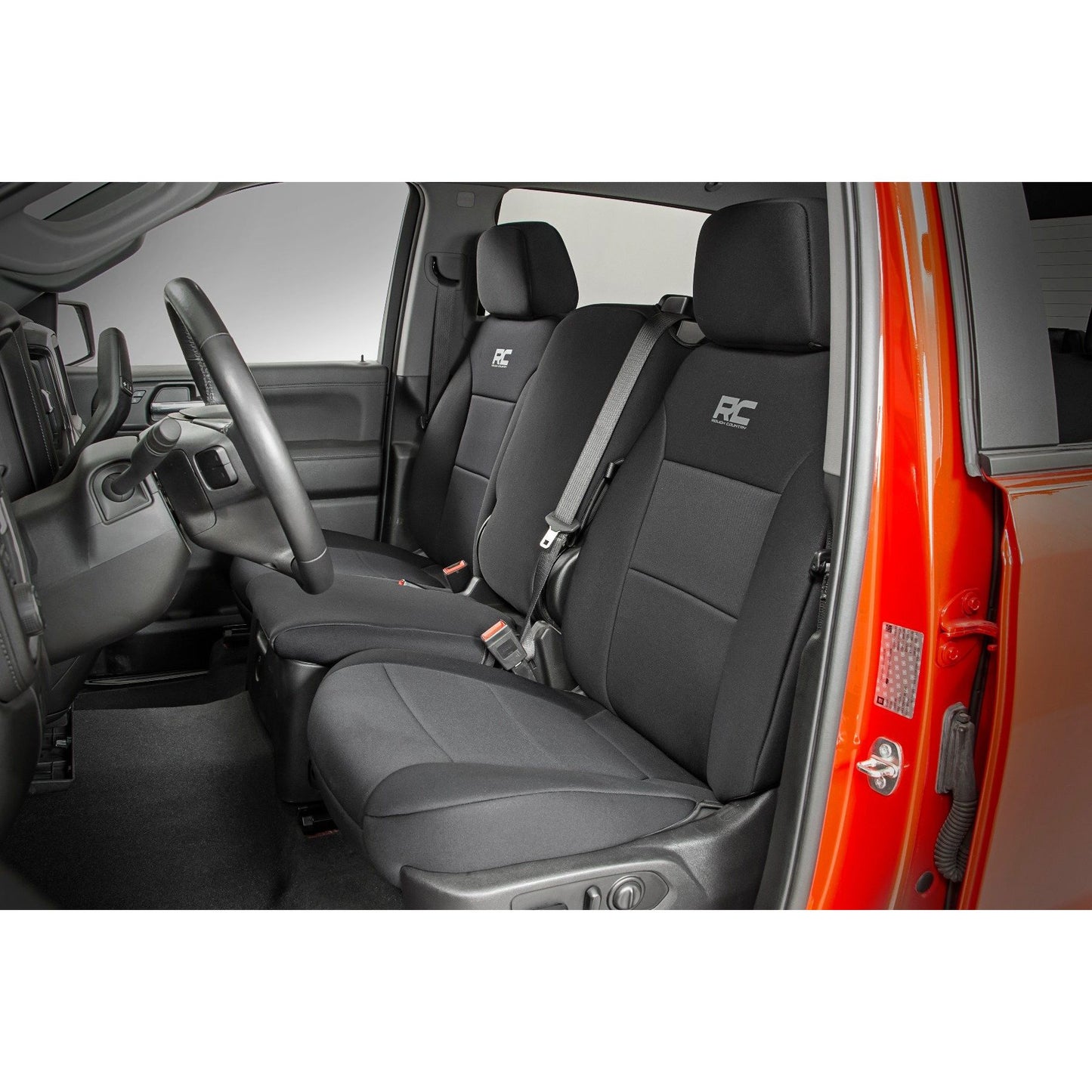 ROUGH COUNTRY Seat Covers | FR 40/20/40 | Chevy/GMC Sierra 1500 (19-26)/Silverado 1500 (19-26) | 91035