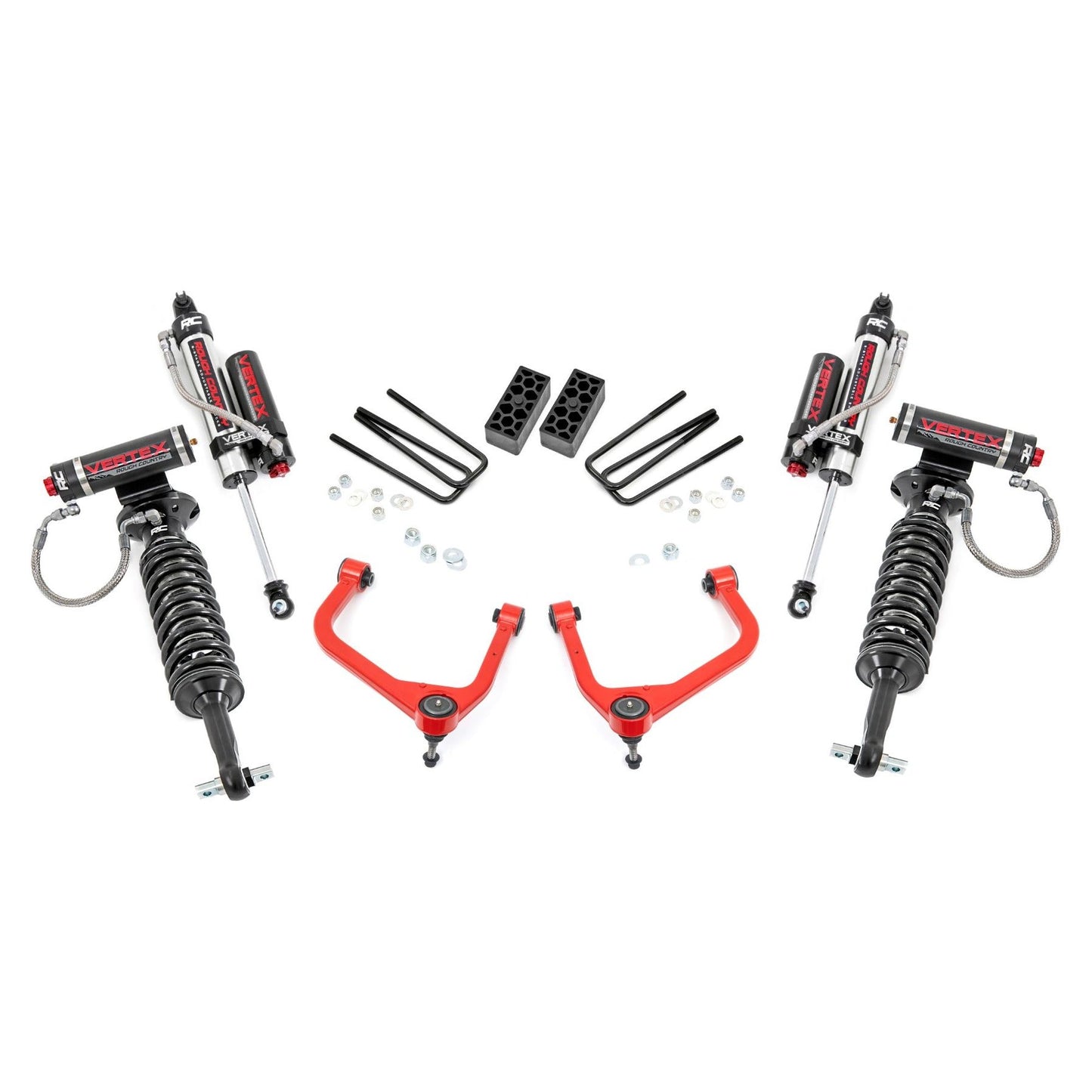 Rough Country Vertex Coilovers w/Vertex Shocks 3.5 Inch Lift Kit I 22650RED