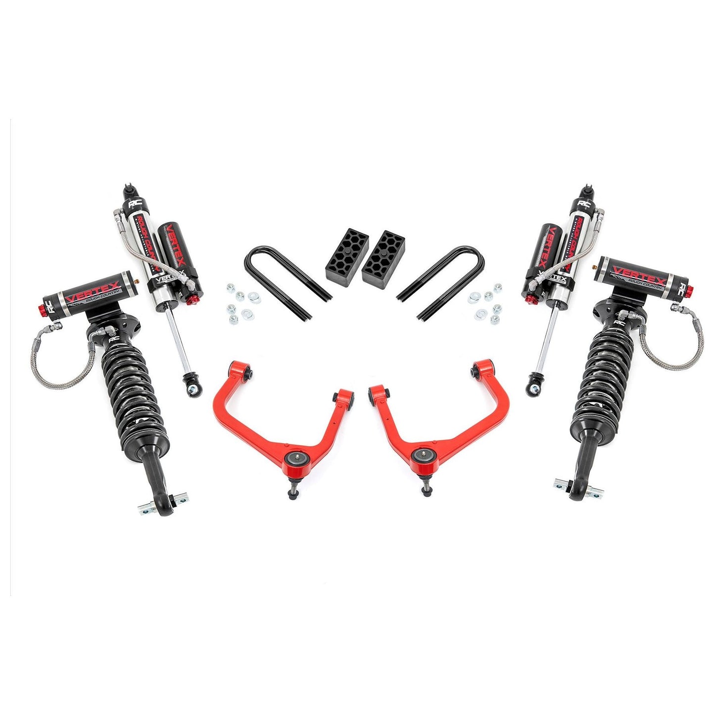 Rough Country Vertex Coilovers w/Vertex Shocks 3.5 Inch Lift Kit I 28250RED