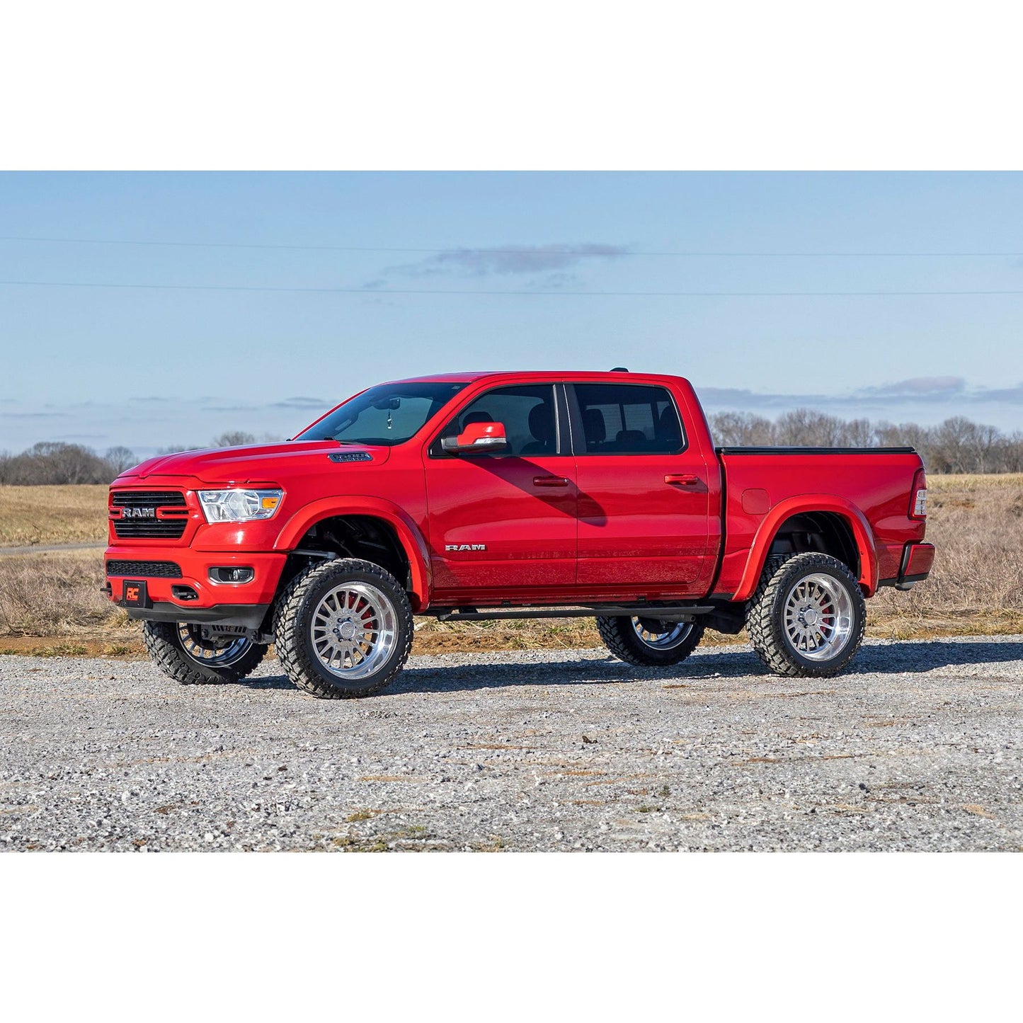 ROUGH COUNTRY Power Running Boards | Dual Electric Motor | Crew Cab | Ram 1500 (19-25)/1500 TRX (21-24) | PSR61920