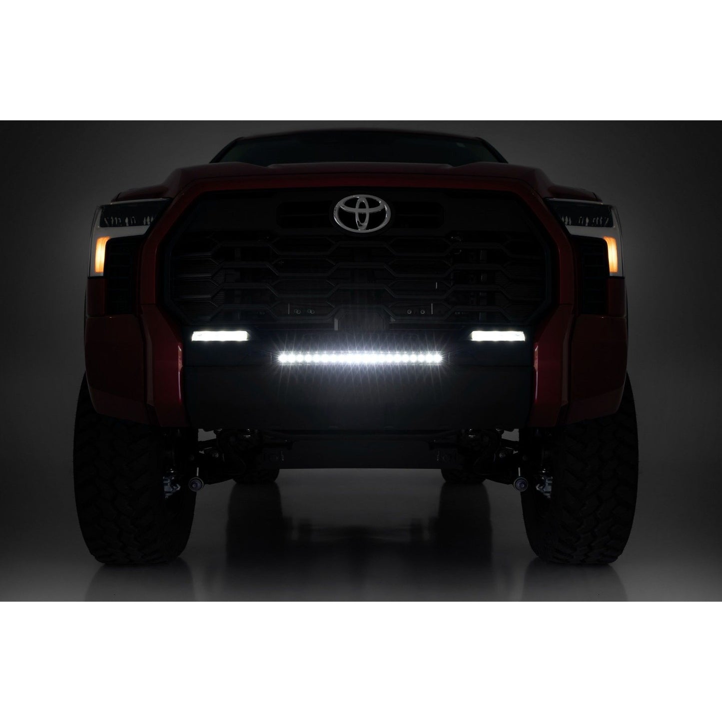 ROUGH COUNTRY LED Light Kit | Bumper Mount | 20" Black Slim Line | Toyota Tundra (22-25) | 71077