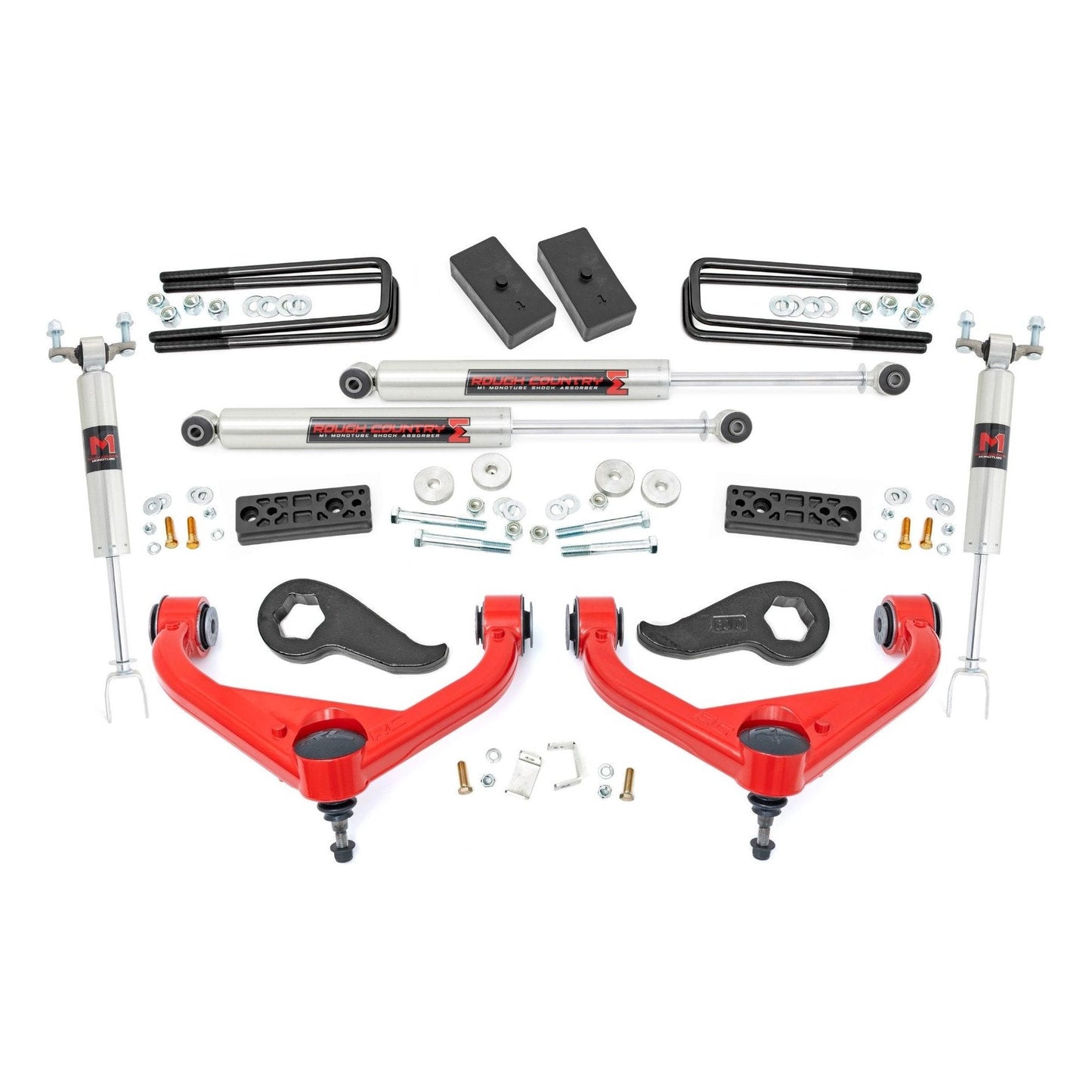 Rough Country M1 Monotube 3 Inch Lift Kit I 95840RED