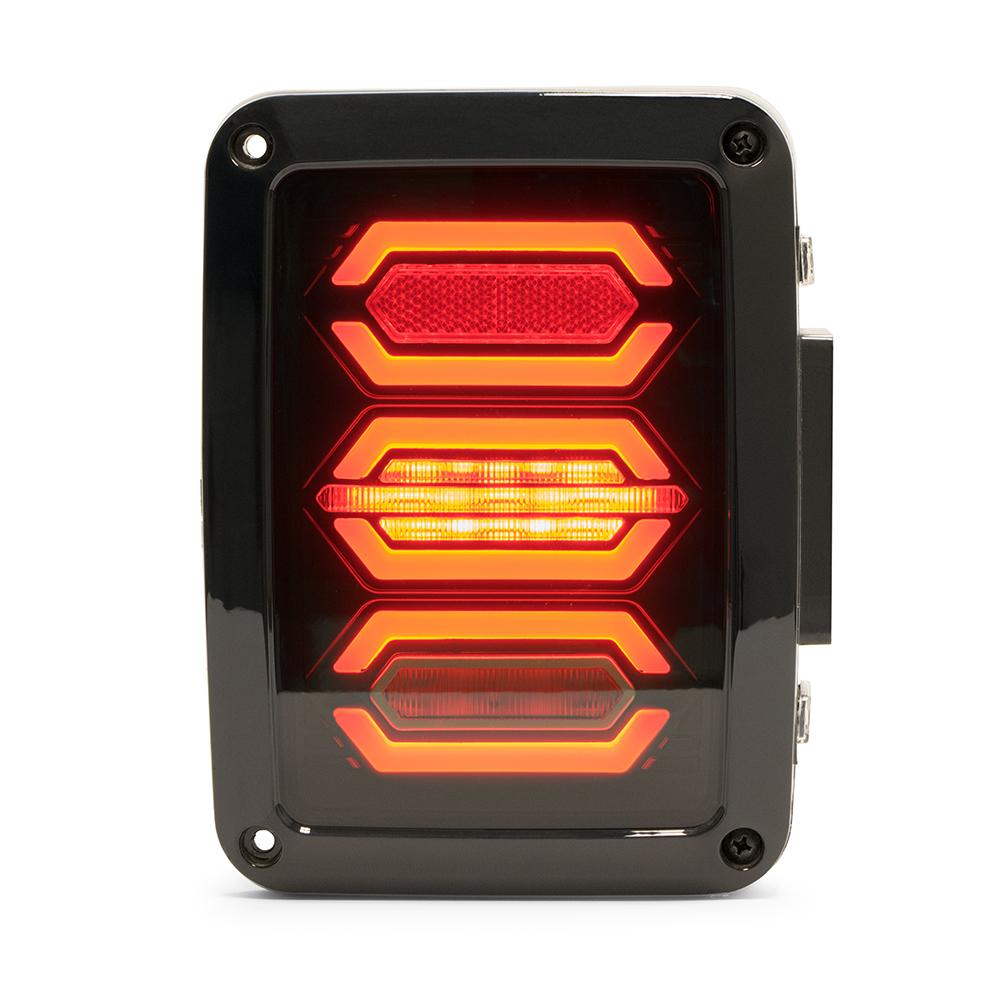 DV8 Off-Road 2007-2018 Jeep JK LED Tail Lights Horizontal C3| TLJK-01