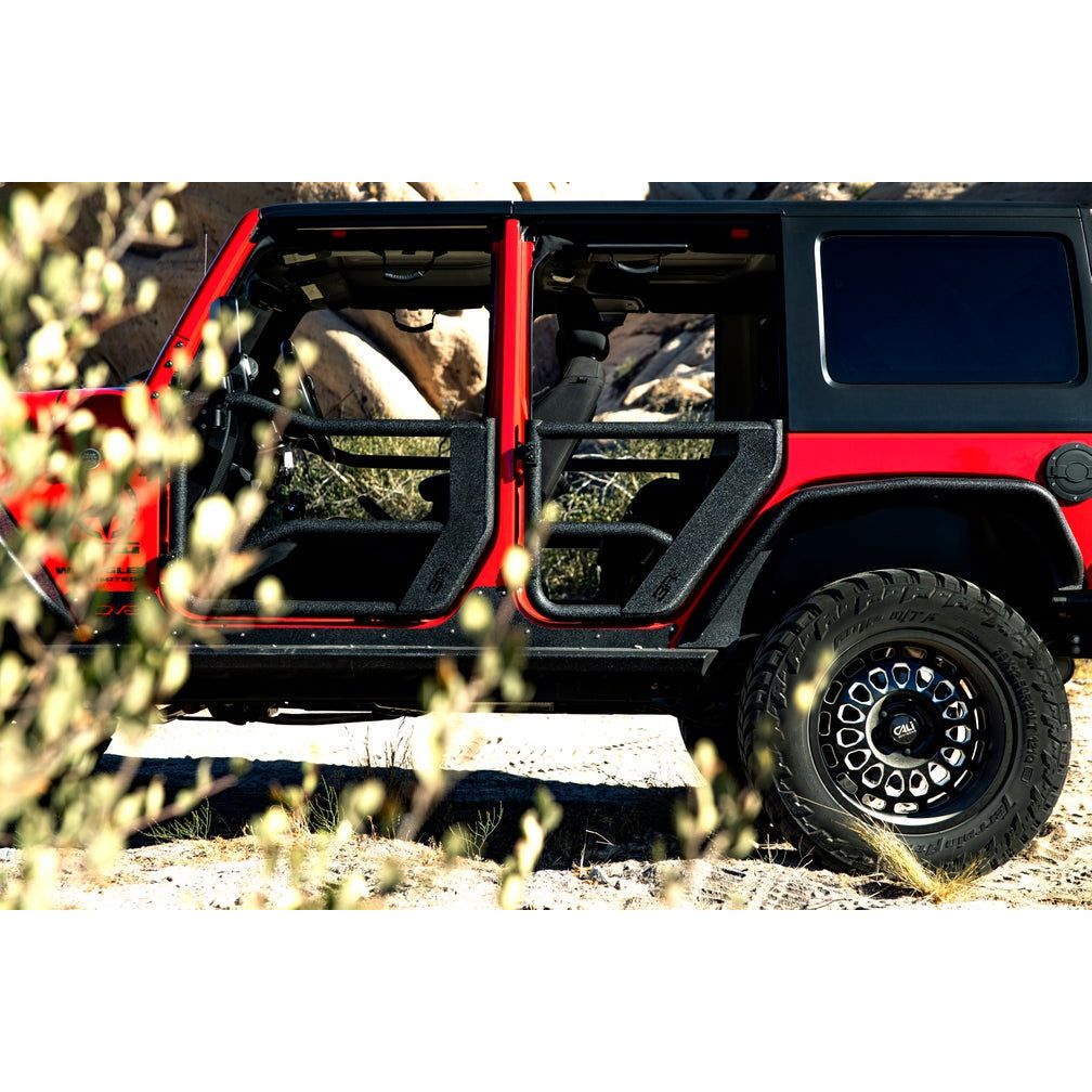 Body Armor 4x4 2007-2018 JEEP WRANGLER JK TUBE DOORS REAR, PAIR JK-6155