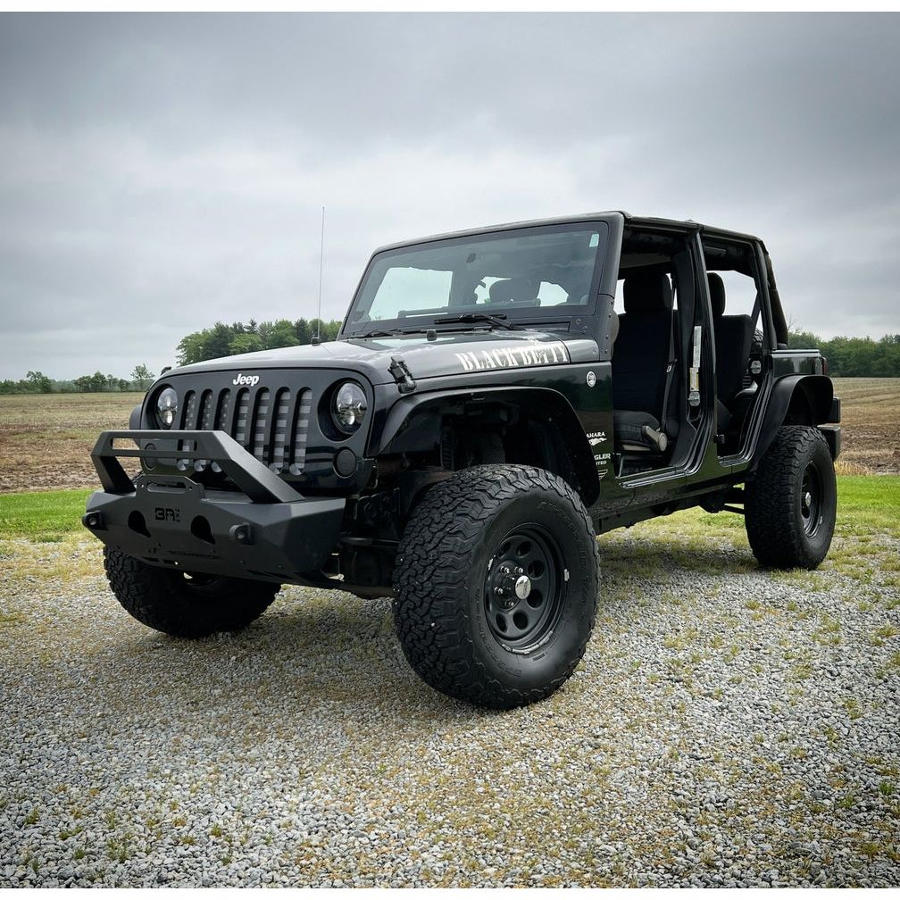 Body Armor 4x4 2007-2024 JEEP WRANGLER JK/JL AND GLADIATOR JT ORION STUBBY FRONT BUMPER JP-19535