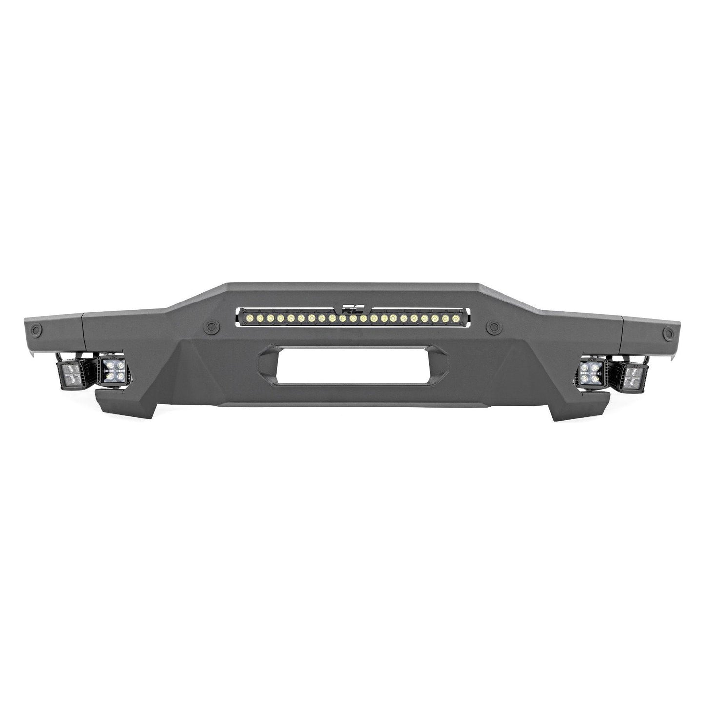 Rough Country with 20" Black Series | Black Series Amber DRL Cubes Front Bumper I 51079