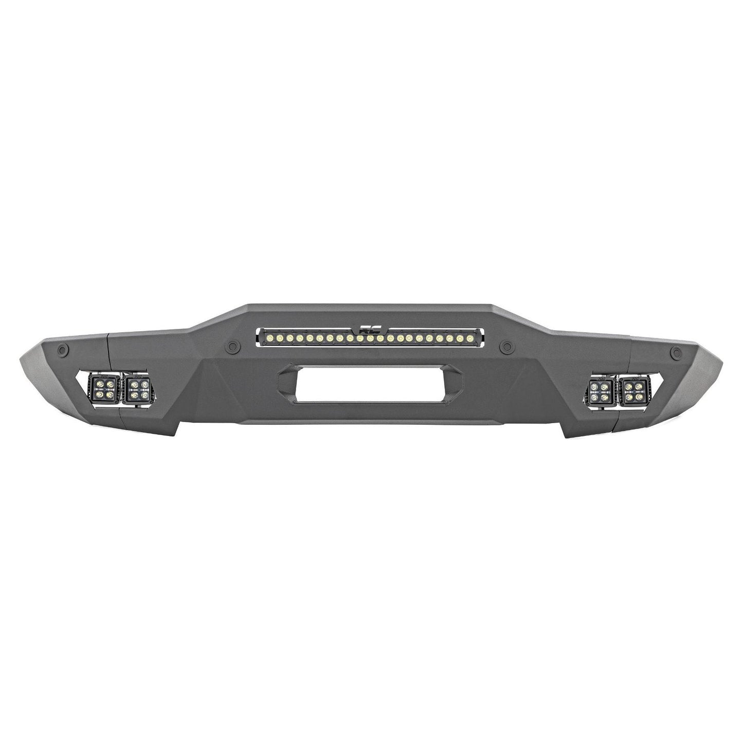 Rough Country with 20" Black Series | Black Series Amber DRL Cubes Front Bumper I 51075