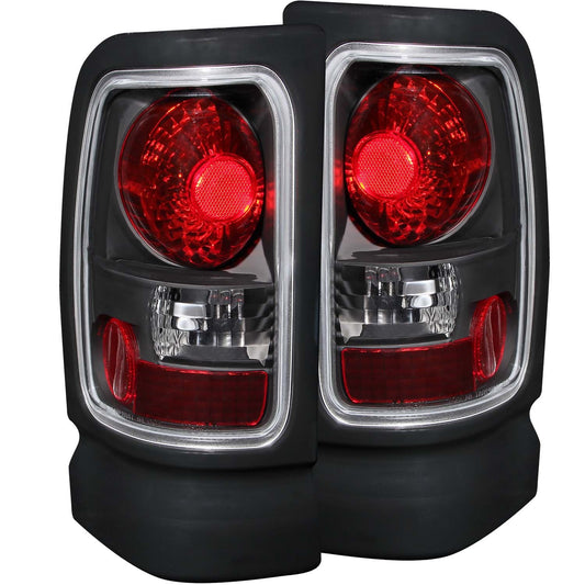 Anzo USA | Tail Light Assembly Clear Lens Black Housing Pair | Fits Ram 1500 | 211048