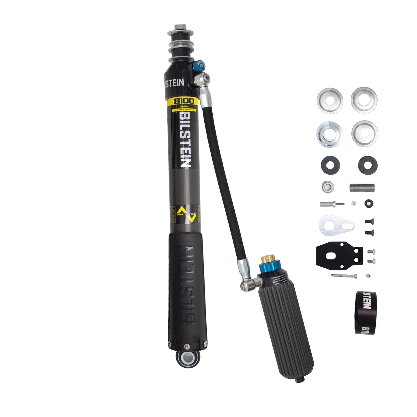 BILSTEIN | B8 8100 Black Hawk - Suspension Shock Absorber Rear 22-25 Toyota Tundra | 25-332315 with accessories and remote reservoir.