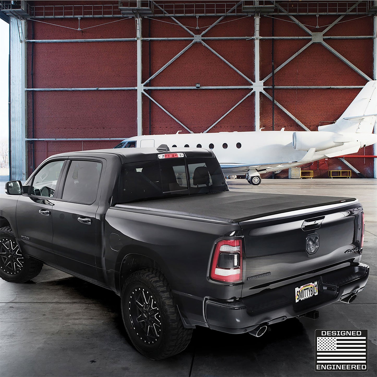 Smittybilt Smart Cover Trifold Tonneau Cover Incl. Cargo Net Black I 2620032