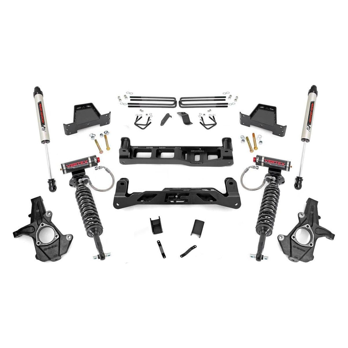 Rough Country Vertex Coilovers w/V2 Rear Shocks 7.5 Inch Lift Kit I 26357