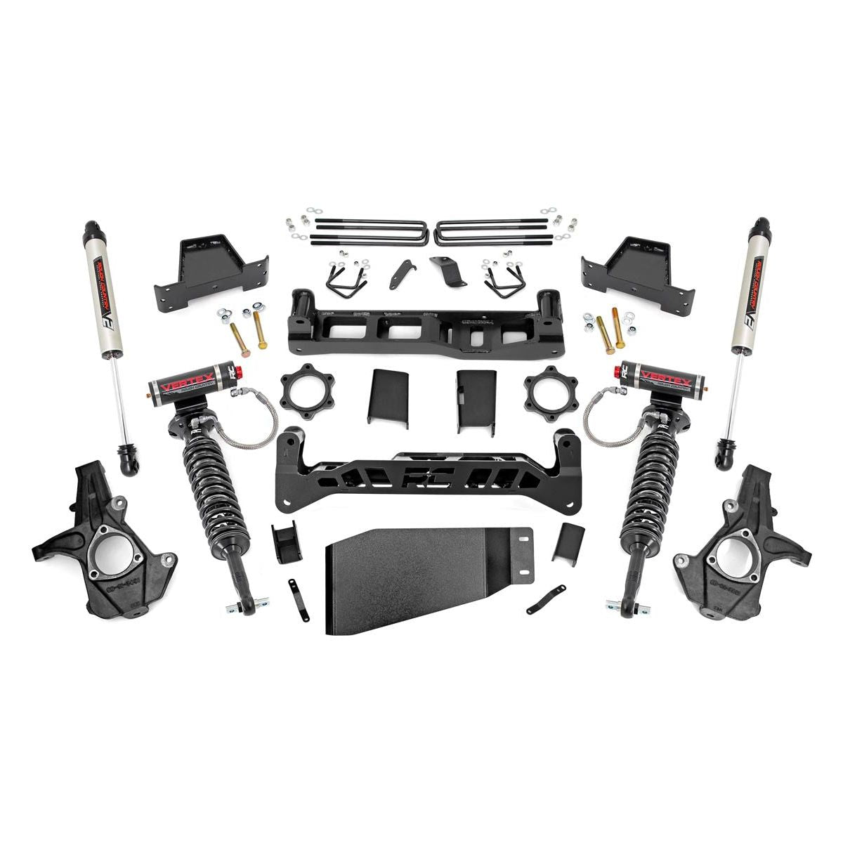 Rough Country Vertex Coilovers w/V2 Rear Shocks 7.5 Inch Lift Kit I 26457