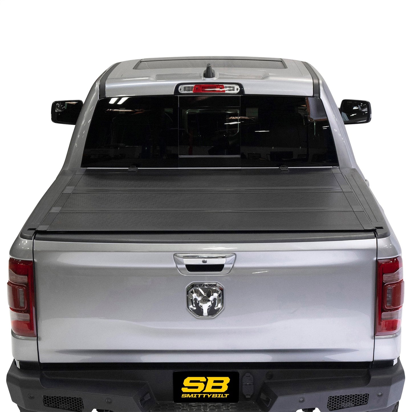 Smittybilt Bed Guard Tonneau Cover Direct Fit Black Aluminum Hard Folding Hardware Included I 2720001