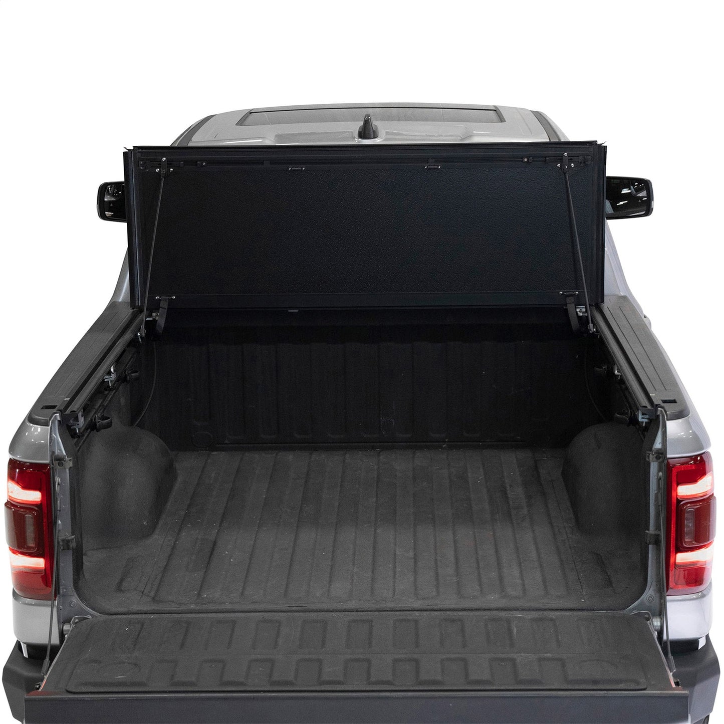 Smittybilt Bed Guard Tonneau Cover Direct Fit Black Aluminum Hard Folding Hardware Included I 2720001