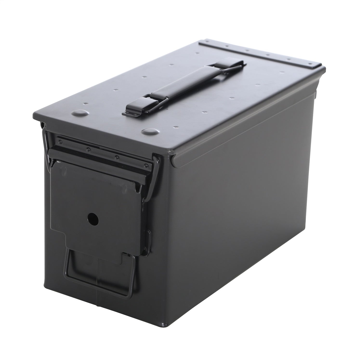 Smittybilt Ammo Can w/Bag .50 Cal. Ammo Can 12 in. x 7.5 in. x 6.125 in. .8mm Steel Weight 5.7 lbs. Airtight/Watertight 600D Ballistic Nylon Carry Bag w/Five Exterior Pouches Blk I 2827