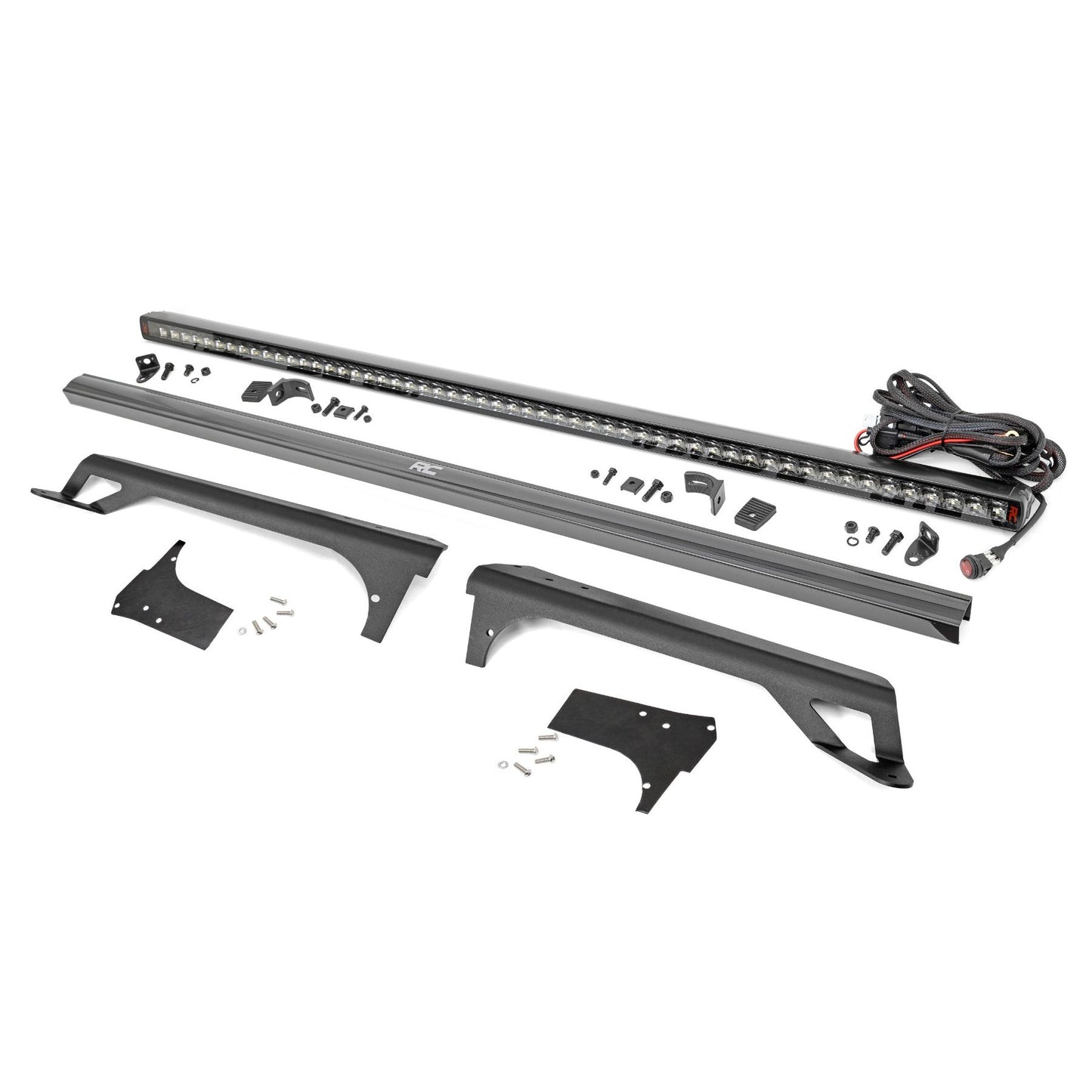 ROUGH COUNTRY LED Light Kit | Windshield Mount | 50" Spectrum Single Row | Jeep Wrangler TJ (97-06) | 80588