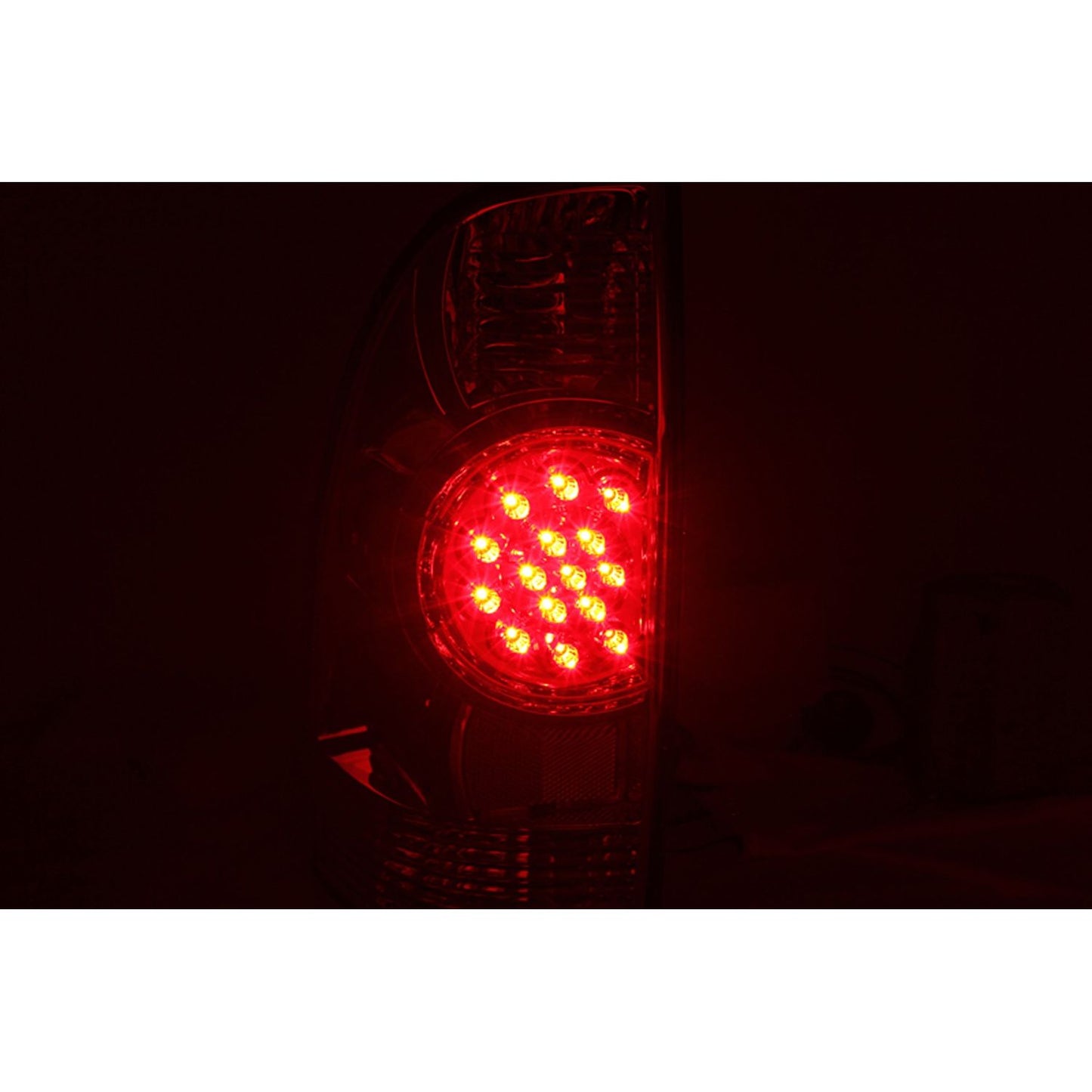 Anzo USA | Tail Light Assembly LED Clear Lens Chrome Housing Pair | Fits Tacoma | 311041