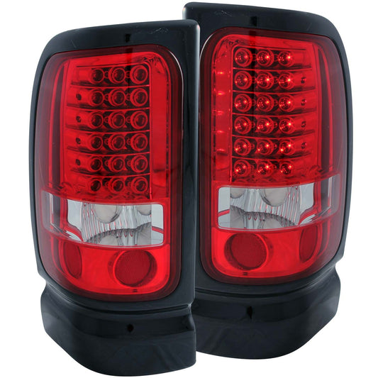 Anzo USA | LED Tail Light Assembly LED Red/Clear Lens Pair | Fits Ram 1500 | 311052