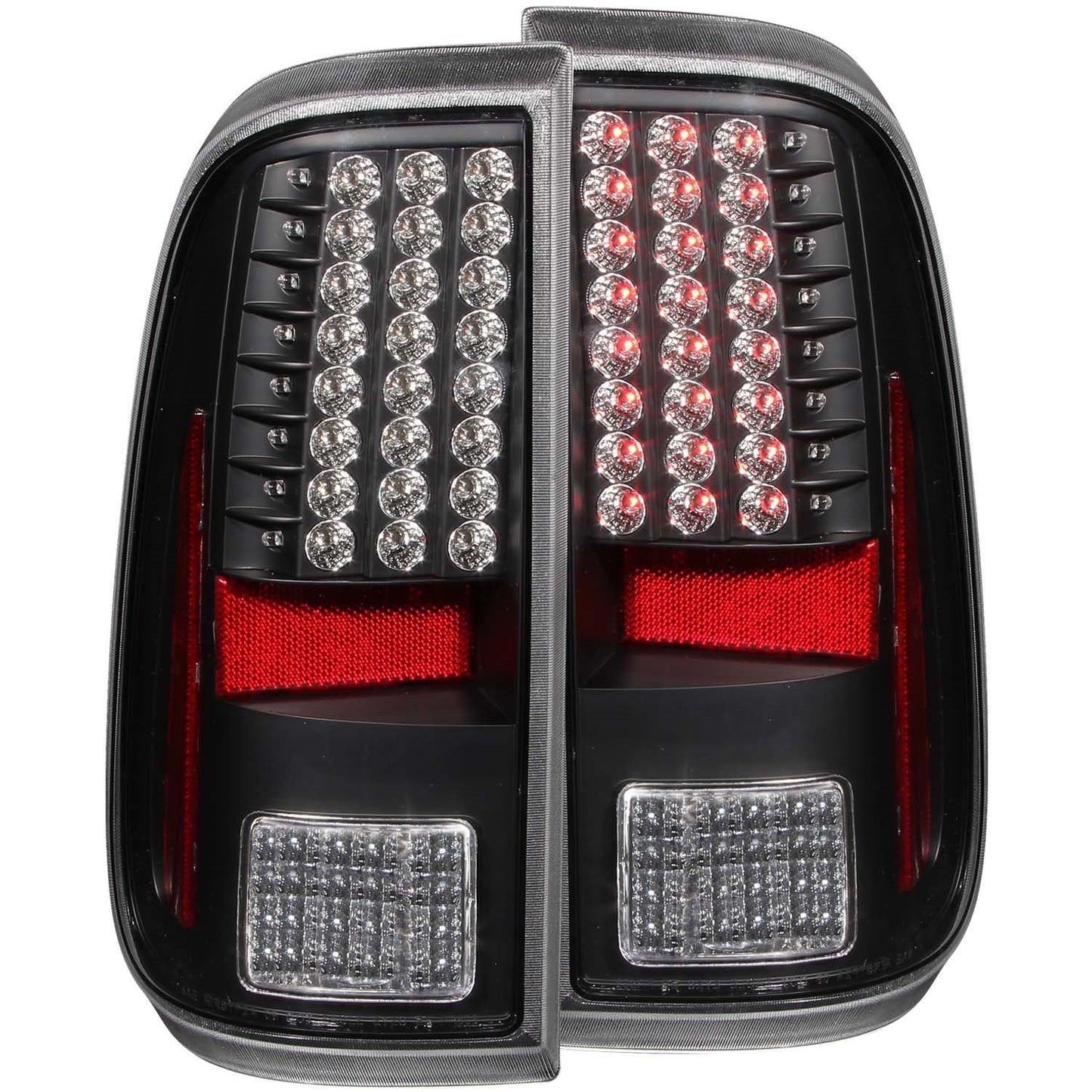 Anzo USA | LED Tail Light Assembly LED Black Housing Pair | Fits F-250 Super Duty | 311127