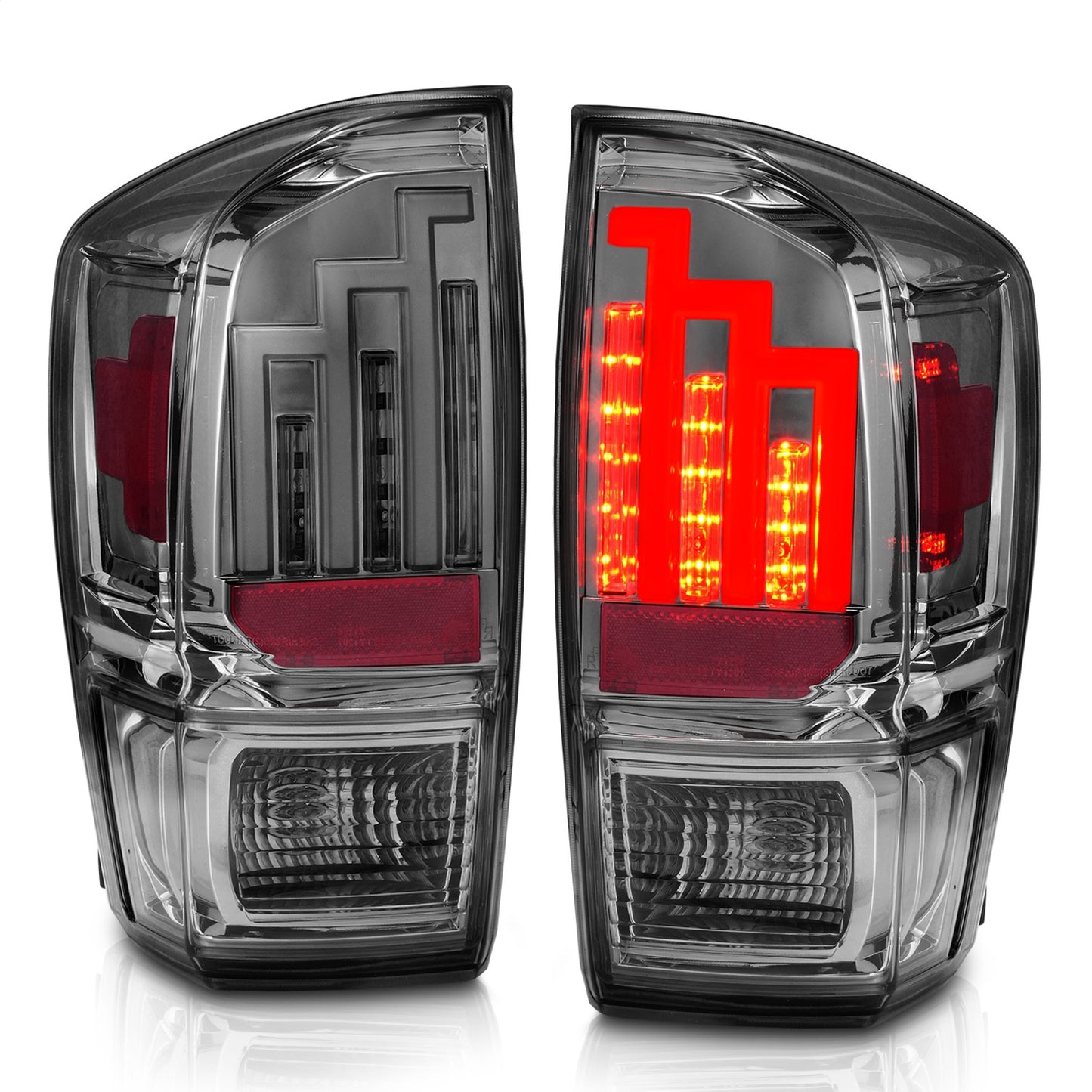 Anzo USA | LED Tail Light Assembly Smoke Lens Black Housing Pair | Fits Tacoma | 311282