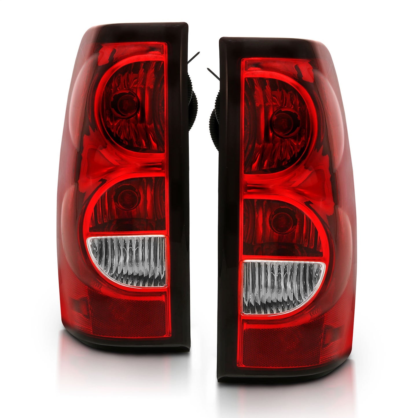 Anzo USA | Tail Light Assembly Red/Clear Lens w/Black Trim OE Replacement | Fits Silverado 1500 | 311302