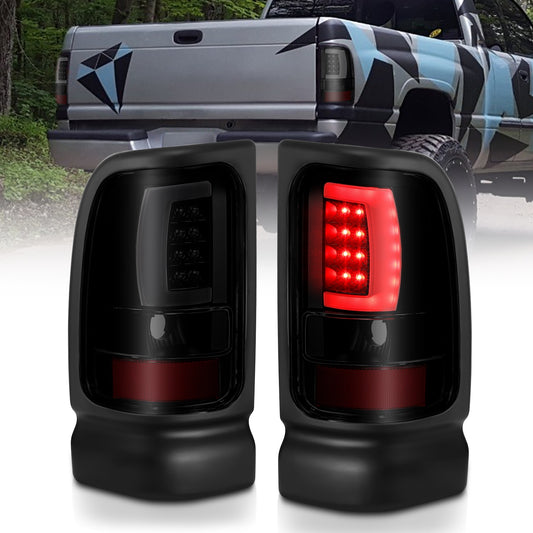 Anzo USA | LED Tail Light Assembly LED Smoke Lens Black Housing Pair | Fits Ram 1500 | 311340