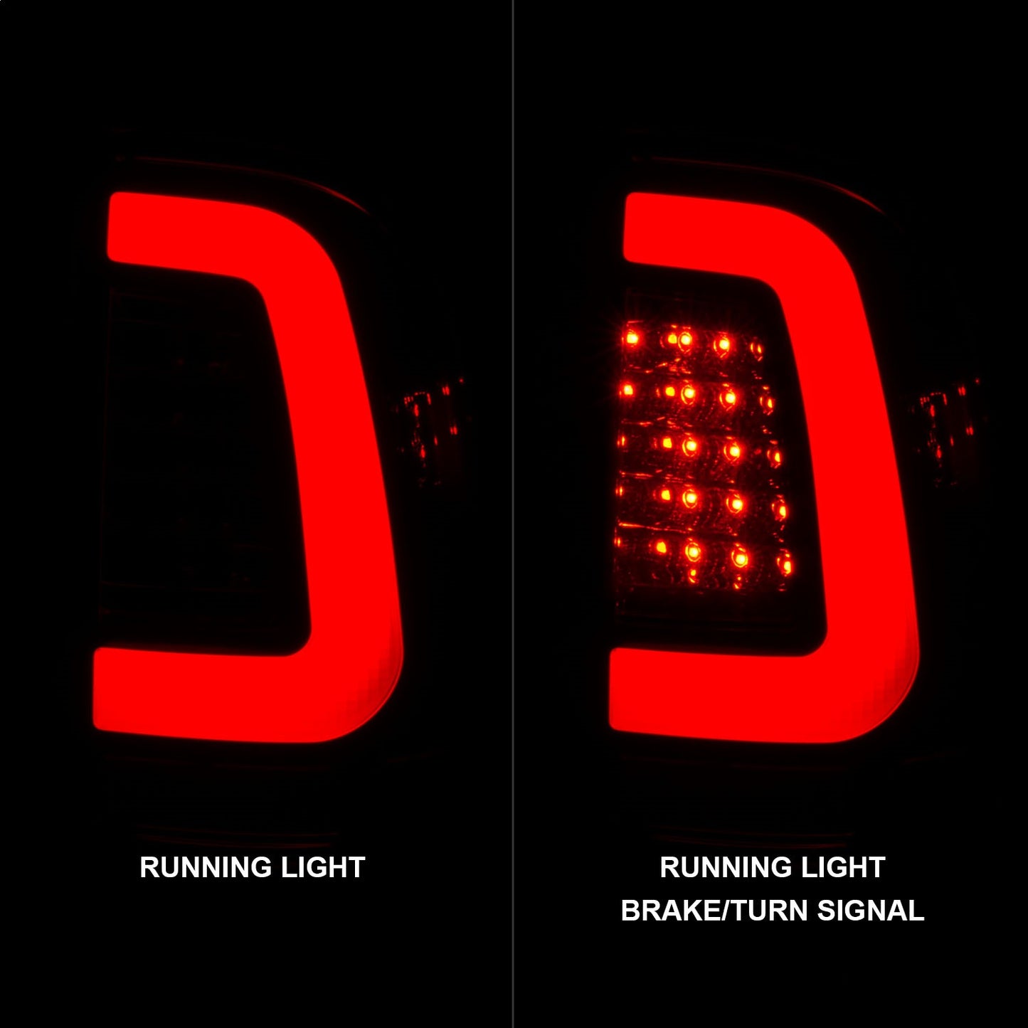 Anzo USA | LED Tail Light Assembly LED Smoke Lens Chrome Housing Pair | Fits F-250 Super Duty | 311357