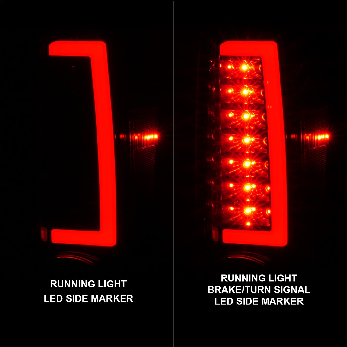 Anzo USA | LED Tail Light Assembly LED Black Housing w/Light Bar Pair | Fits Colorado | 311382