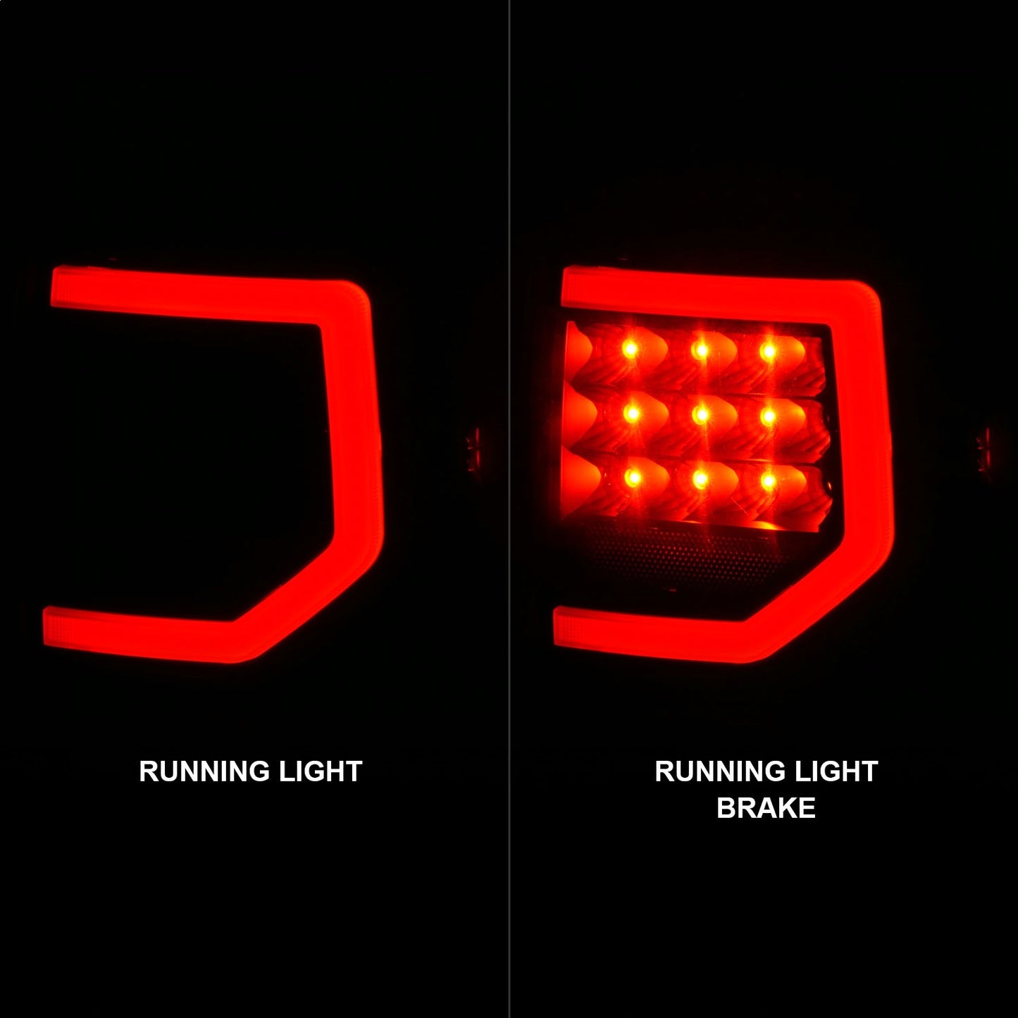 Anzo USA | LED Tail Light Assembly Smoke Lens w/Light Bars Black Housing | Fits Tundra | 311387