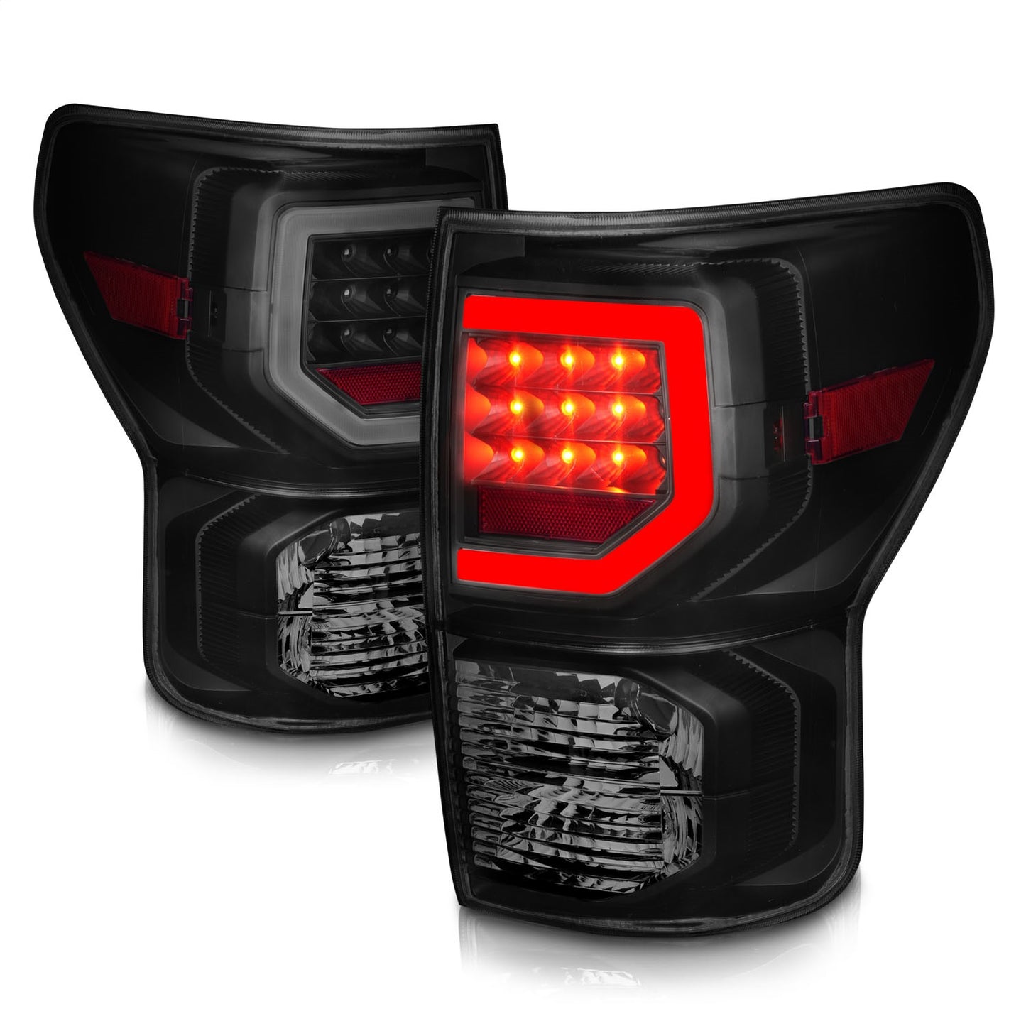 Anzo USA | LED Tail Light Assembly Smoke Lens w/Light Bars Black Housing | Fits Tundra | 311387