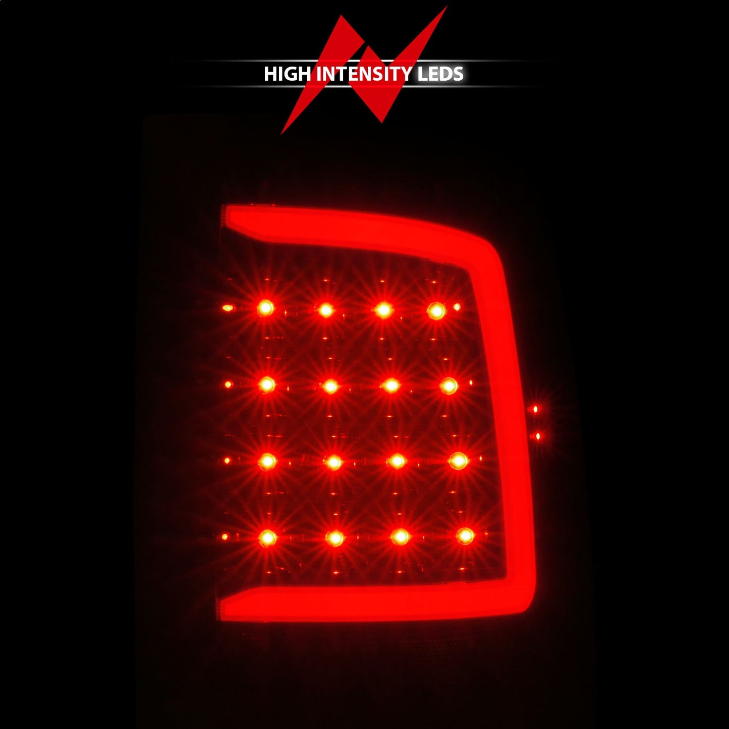 Anzo USA | LED Tail Light Assembly LED Smoke Lens Black Housing w/ Plank Style w/ Sequential Pair | Fits Ram 1500 | 311453