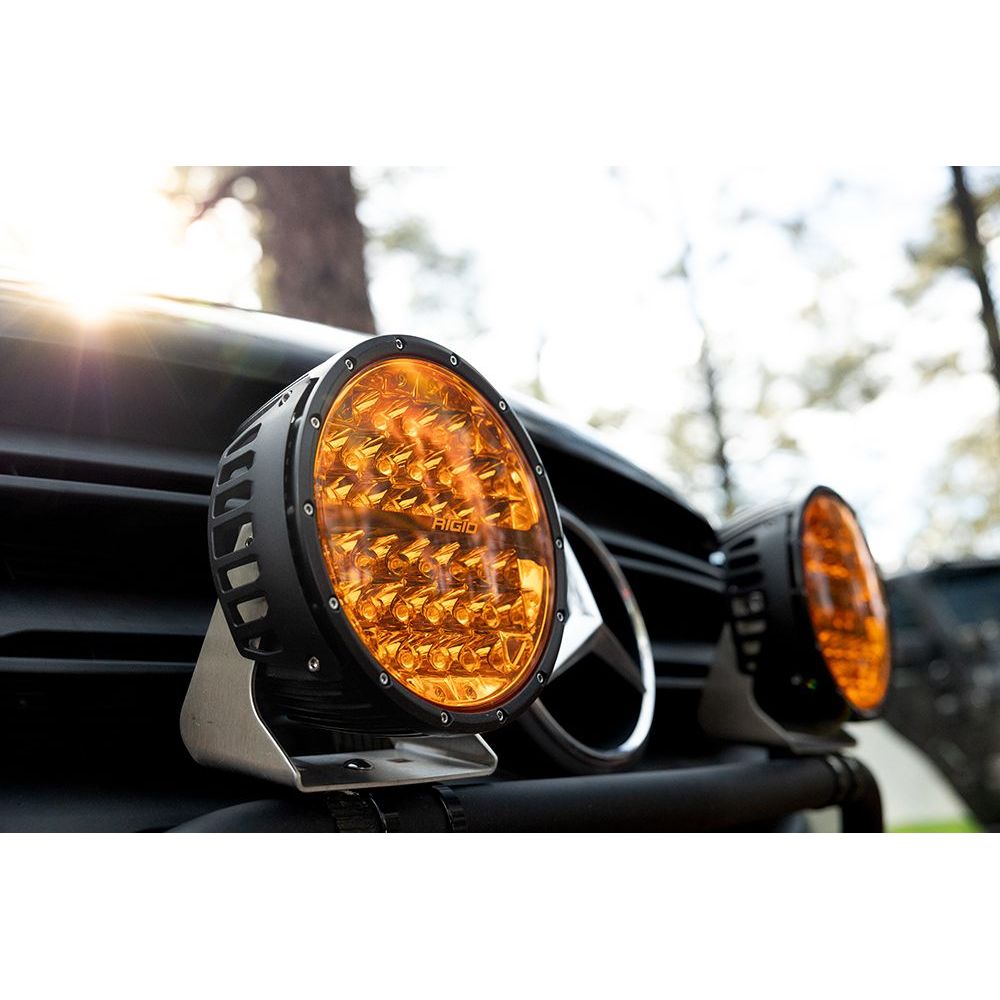 RIGID INDUSTRIES | 360-Series 9 Inch Off-Road Lamp Spot Beam Amber Lens Single Rigid Industries | 36522