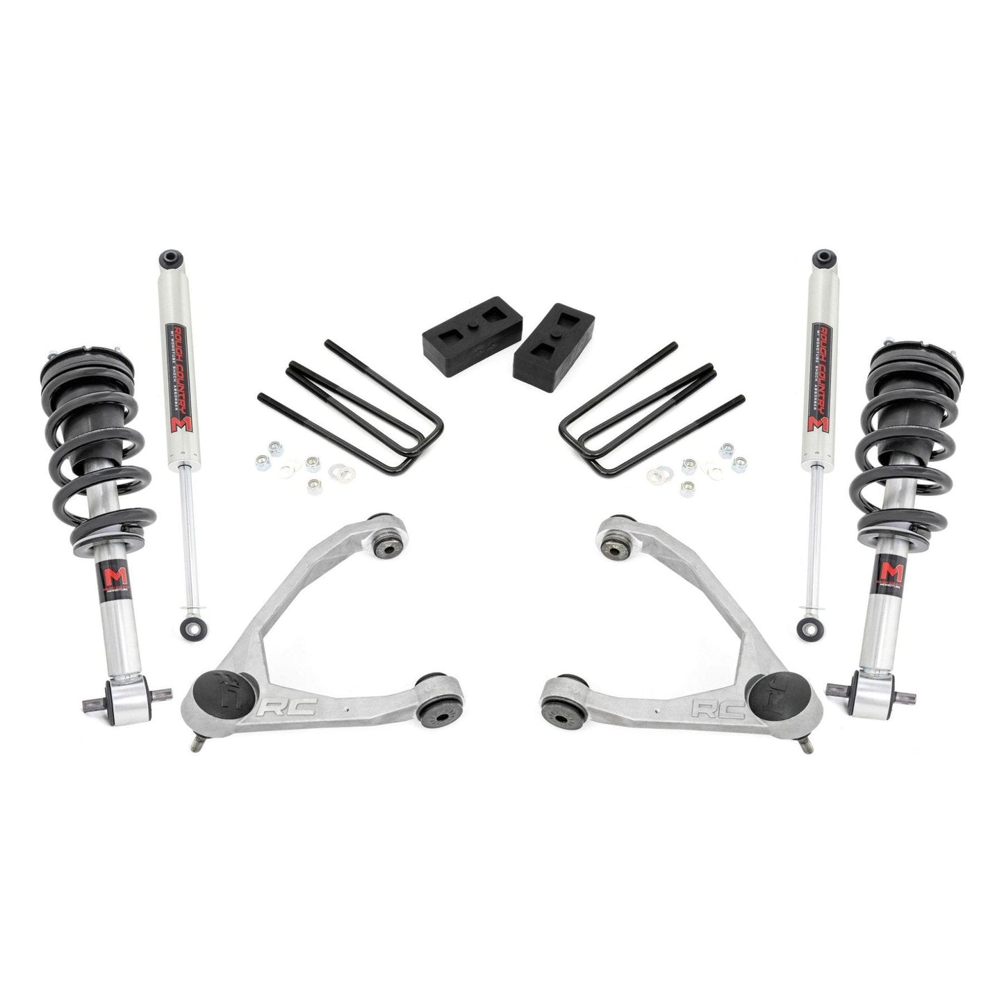 Rough Country M1 Monotube Shocks 3.5 Inch Lift Kit I 24640