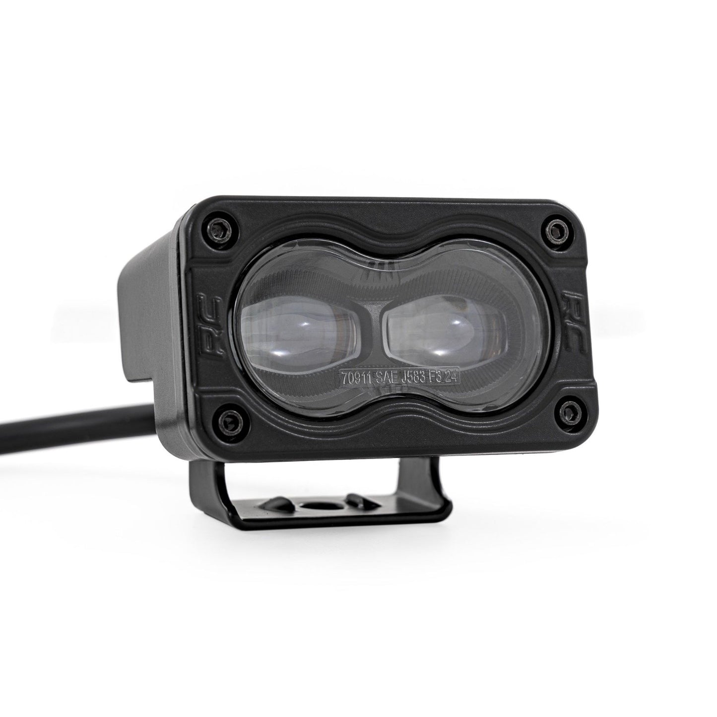 ROUGH COUNTRY 3x1.75 Inch Black Series LED Slim Aux | SAE Fog | Pair | 70910