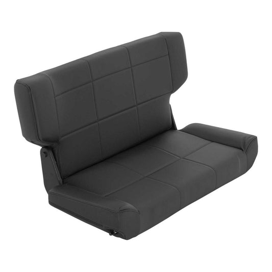 Smittybilt Fold And Tumble Seat Denim Black Rear No Drilling Installation I 41515