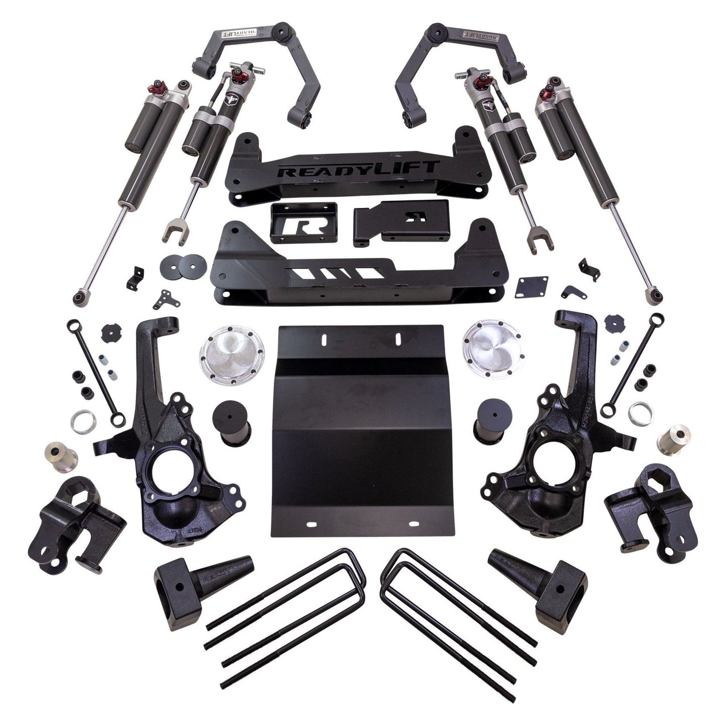 ReadyLIFT 8'' MAX3.3 Suspension System w/ Falcon 3.3 Shocks and Fab UCA Arms (2500HD/3500HD) 42-30840