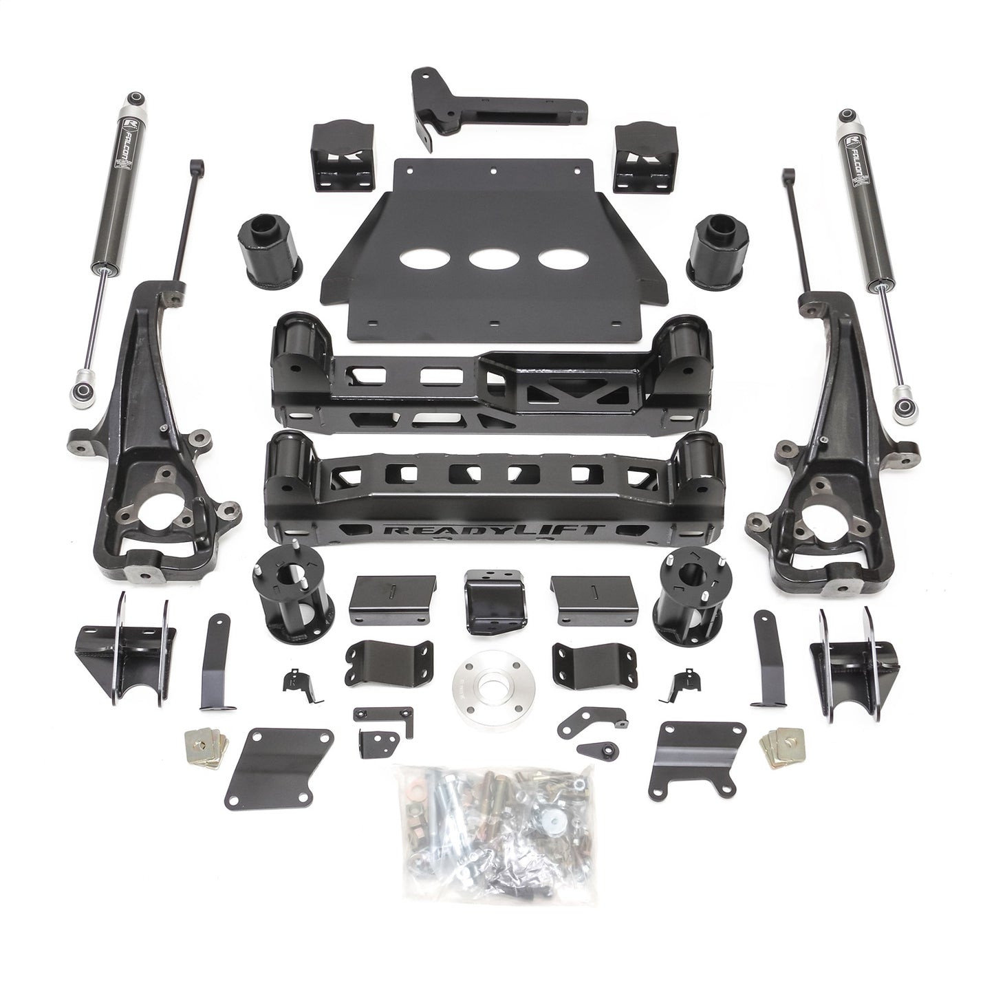 ReadyLIFT 6.0'' With Factory Air Suspension Lift Kit and 22" Wheels Big Bore Kit W/ Falcon 1.1 Monotube Shocks (1500) 44-19623