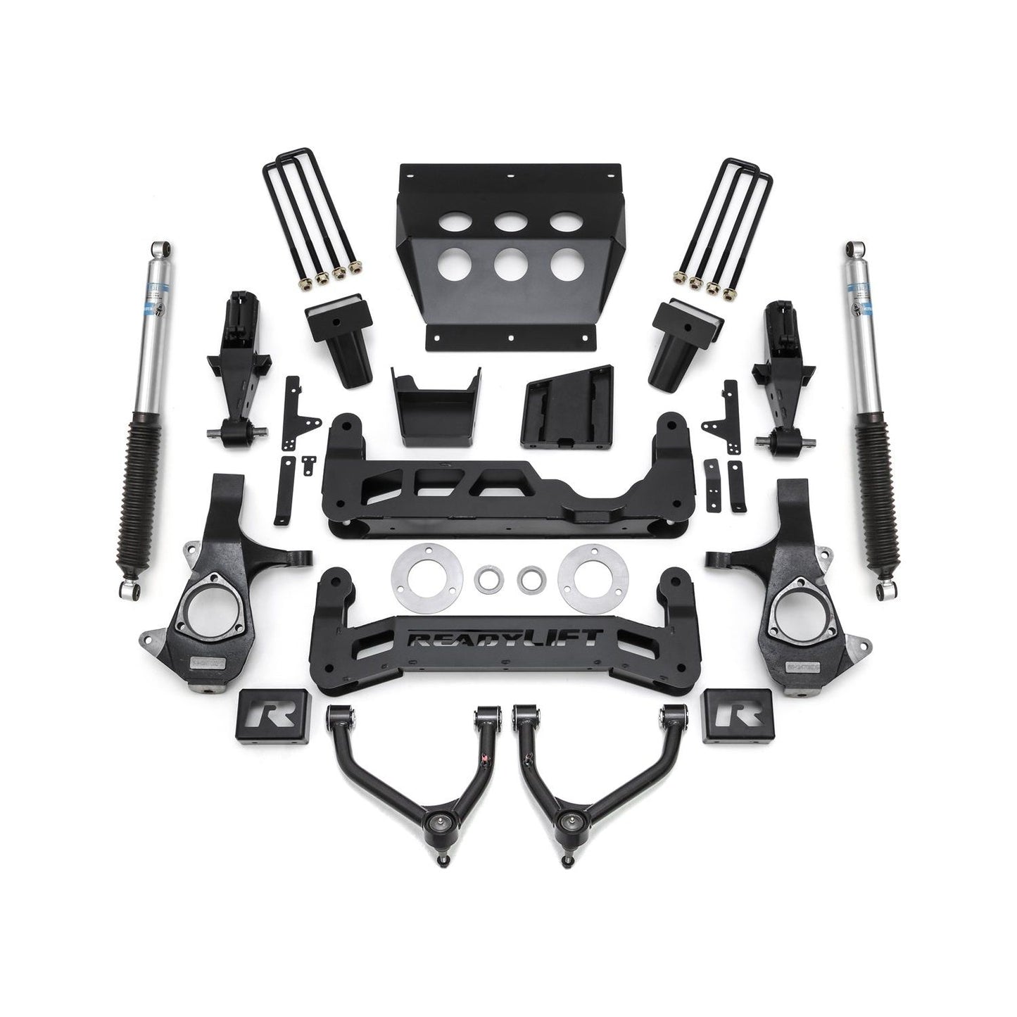 ReadyLIFT 7'' Big Lift Kit with Upper Control Arms for Stamped Steel OE Upper Control Arms with Bilstein Shocks (1500) 44-3472