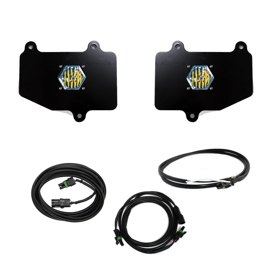 BAJA DESIGNS Jeep JT LED Light Dual S1 Reverse Kit w/Upfitter For 18-Pres Wrangler JT Baja Designs I 447652UP