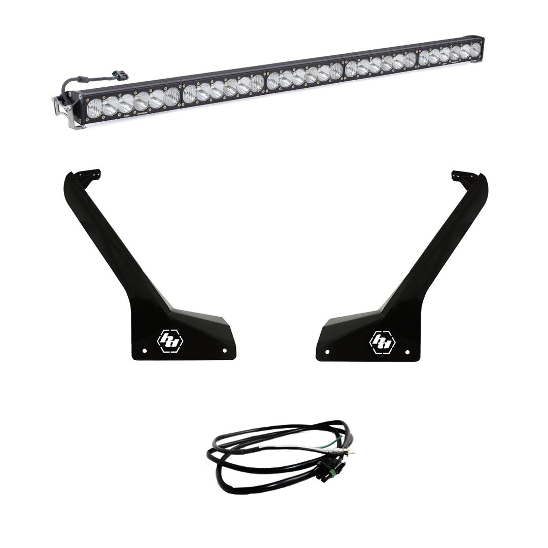 BAJA DESIGNS Jeep JL/JT Roof Bar LED Light Kit 50 Inch OnX6+ w/Upfitter Baja Designs I 447666UP