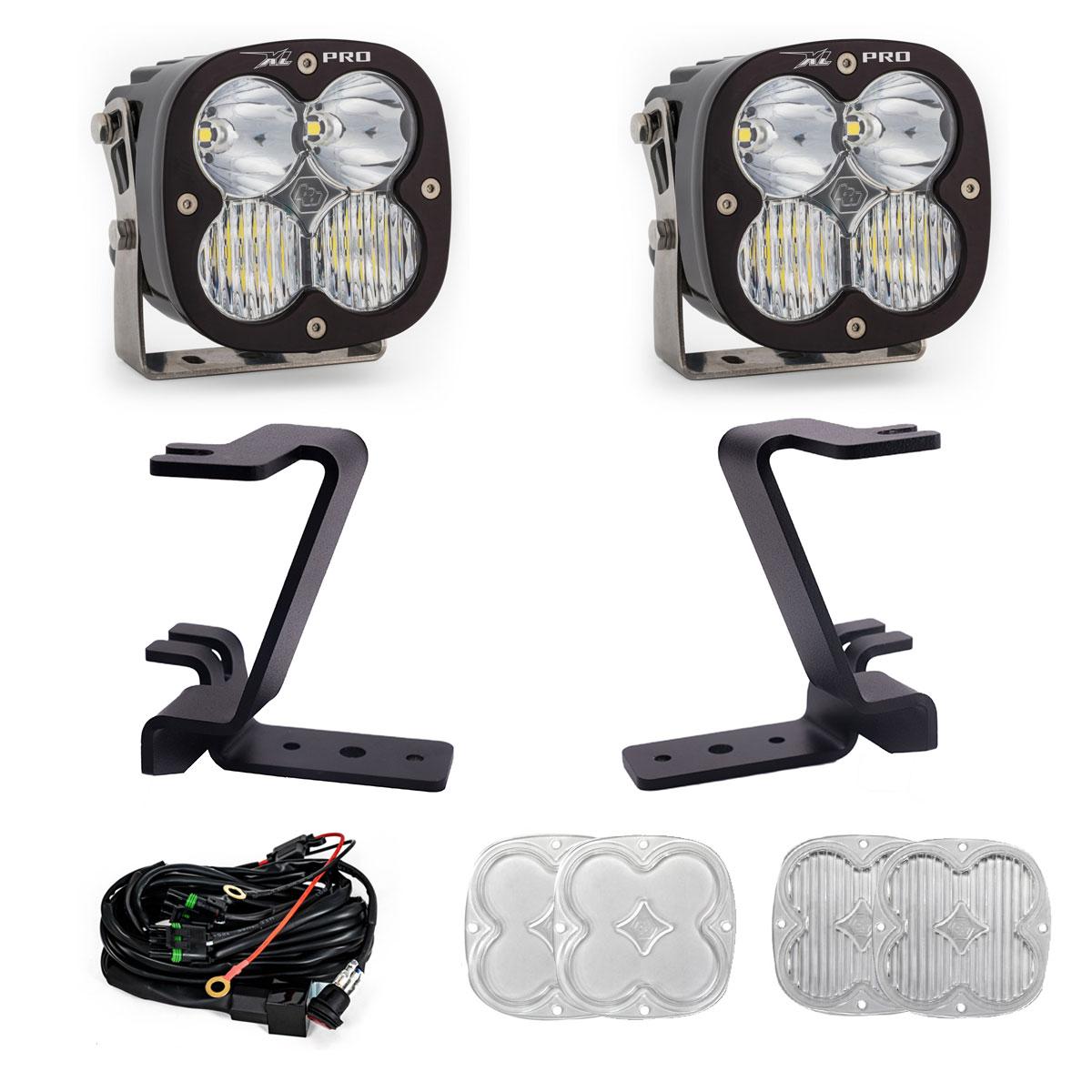 BAJA DESIGNS XL Pro A-Pillar Kit 2023-On Ford F-250/350 Super Duty Driving/Combo Clear Toggle Wiring I 448211