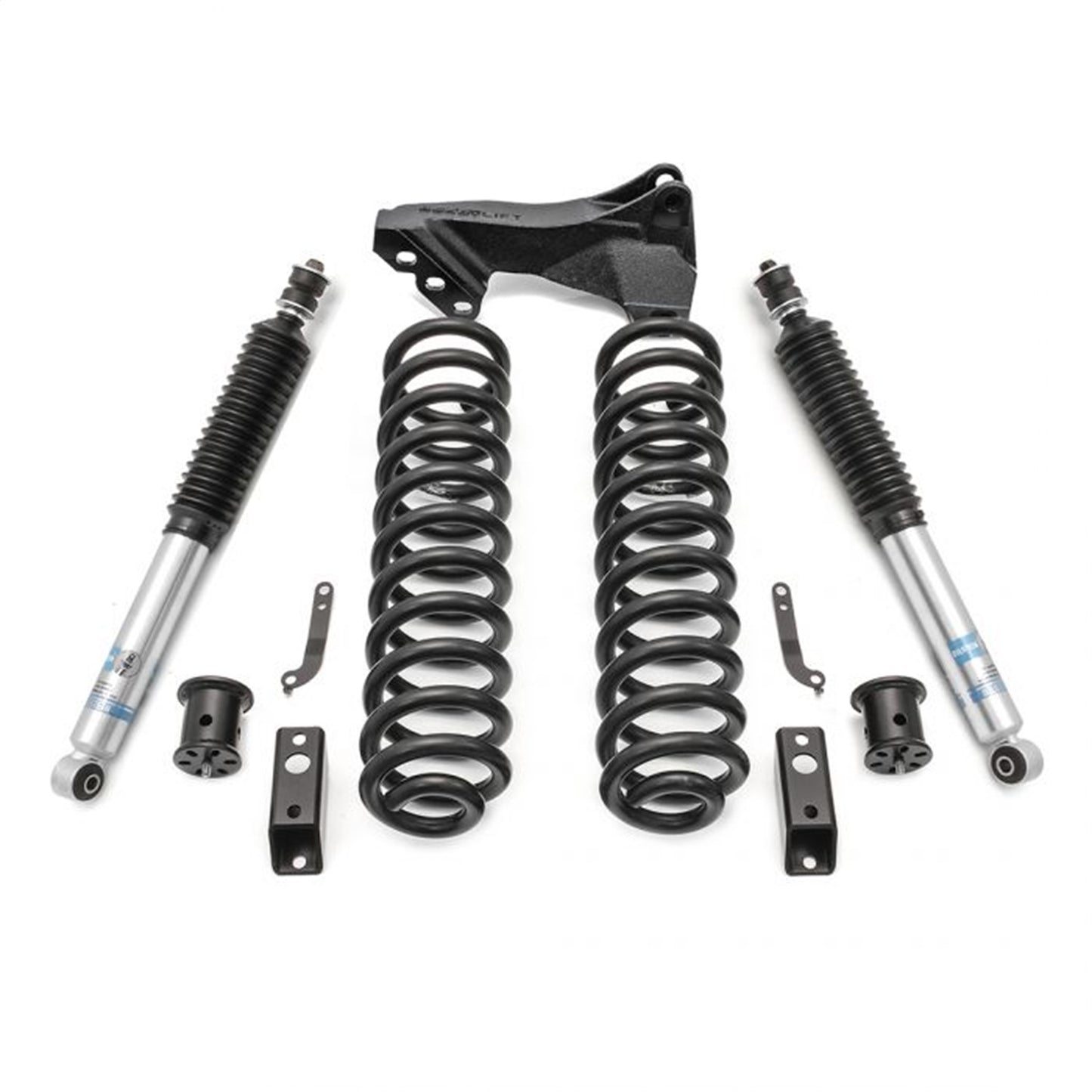 ReadyLIFT 2.5'' Coil Spring Front Lift Kit with Bilstein Front Shocks and Front Track Bar Bracket (F250/F350 Diesel ) 46-2723