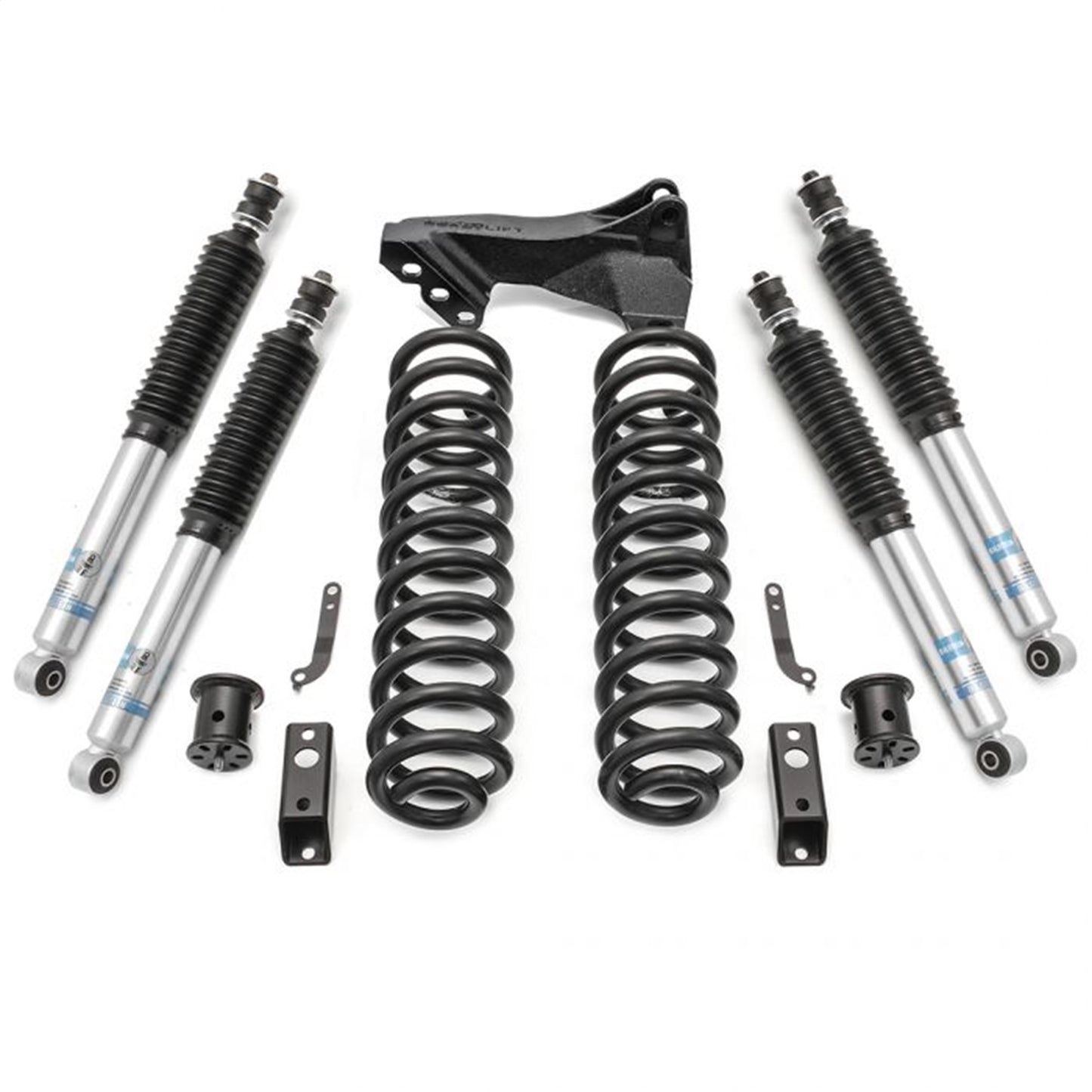 ReadyLIFT 2.5'' Coil Spring Front Lift Kit with Bilstein Front and Rear Shocks and Front Track Bar Bracket (F250/F350 Diesel ) 46-2729